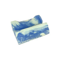 Porte savon "Neptune" teinté bleu 